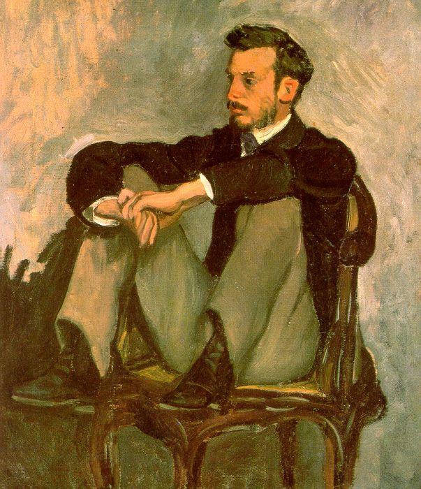 Frederic Bazille Portrait of Renoir